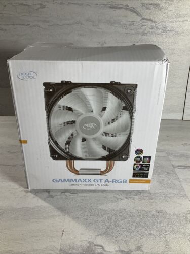 DEEPCOOL GAMMAXX GT A-RGB, CPU Air Cooler, SYNC A-RGB Fan and Black Top Cover (6922772873399)